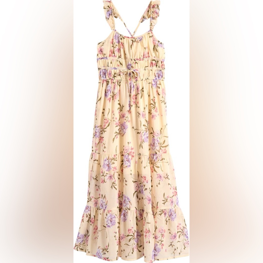 AVA & YELLY Kids' Floral Ruffle Strap Maxi Dress ❤️NWT❤️IN STORES❤️